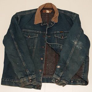Vintage lined Wrangler jean jacket